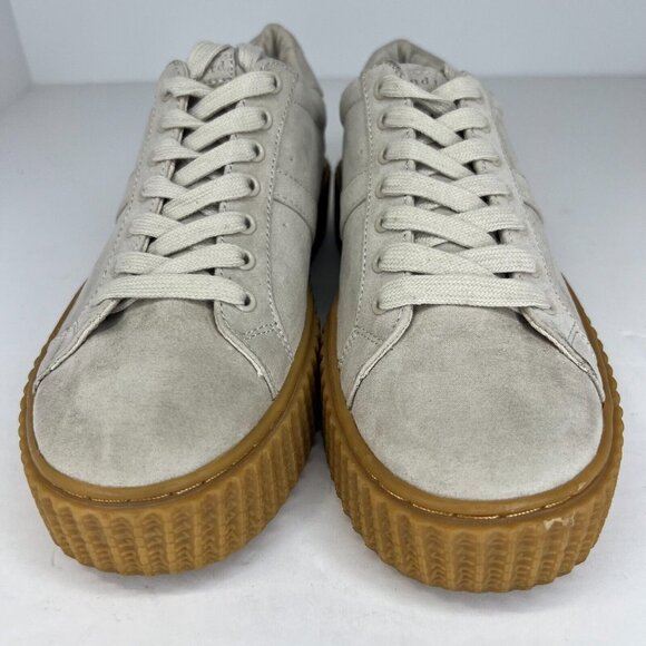 Indigo Rd Womens Ircray-M Gray Low Top Platform Suede Lace Up Size 9 M Sneakers - Picture 3 of 10